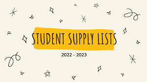 Student Supply Lists